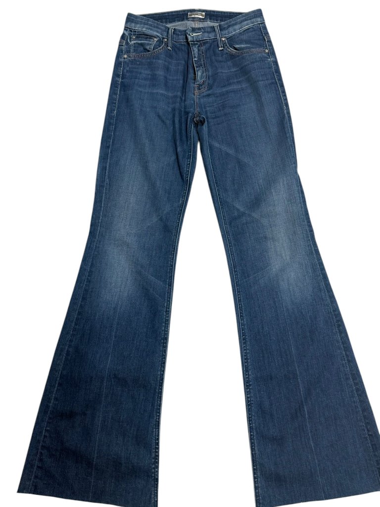 Euc Mother The Mellow Drama Stardust Flare Jeans Size 25 Mid Rise Stretch Denim